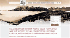 Desktop Screenshot of pensiontannenhof.at